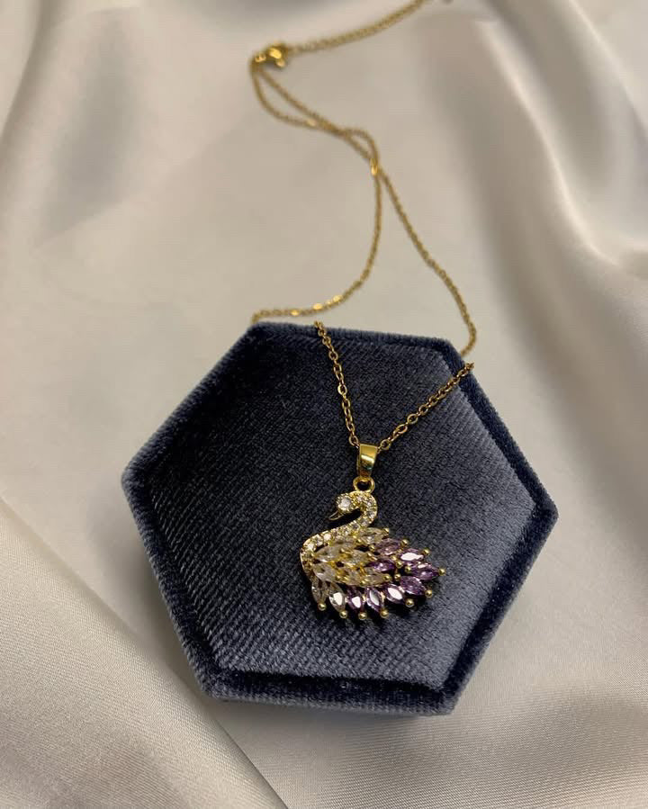 Swan Zircon Necklace