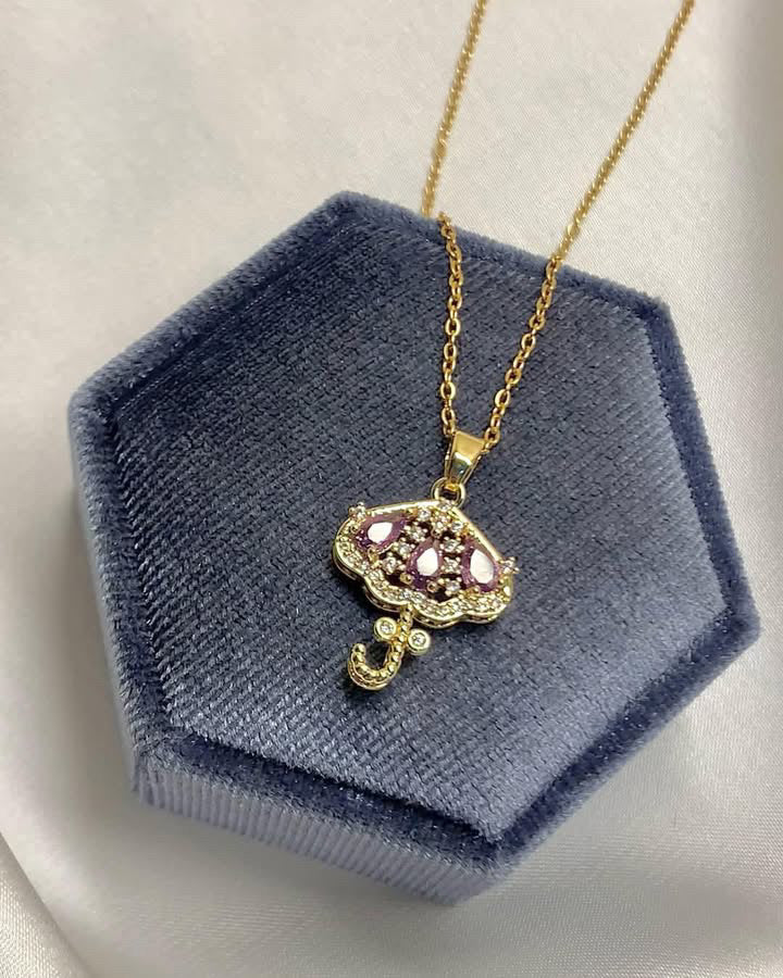 Stainless Steel Zircon Necklace