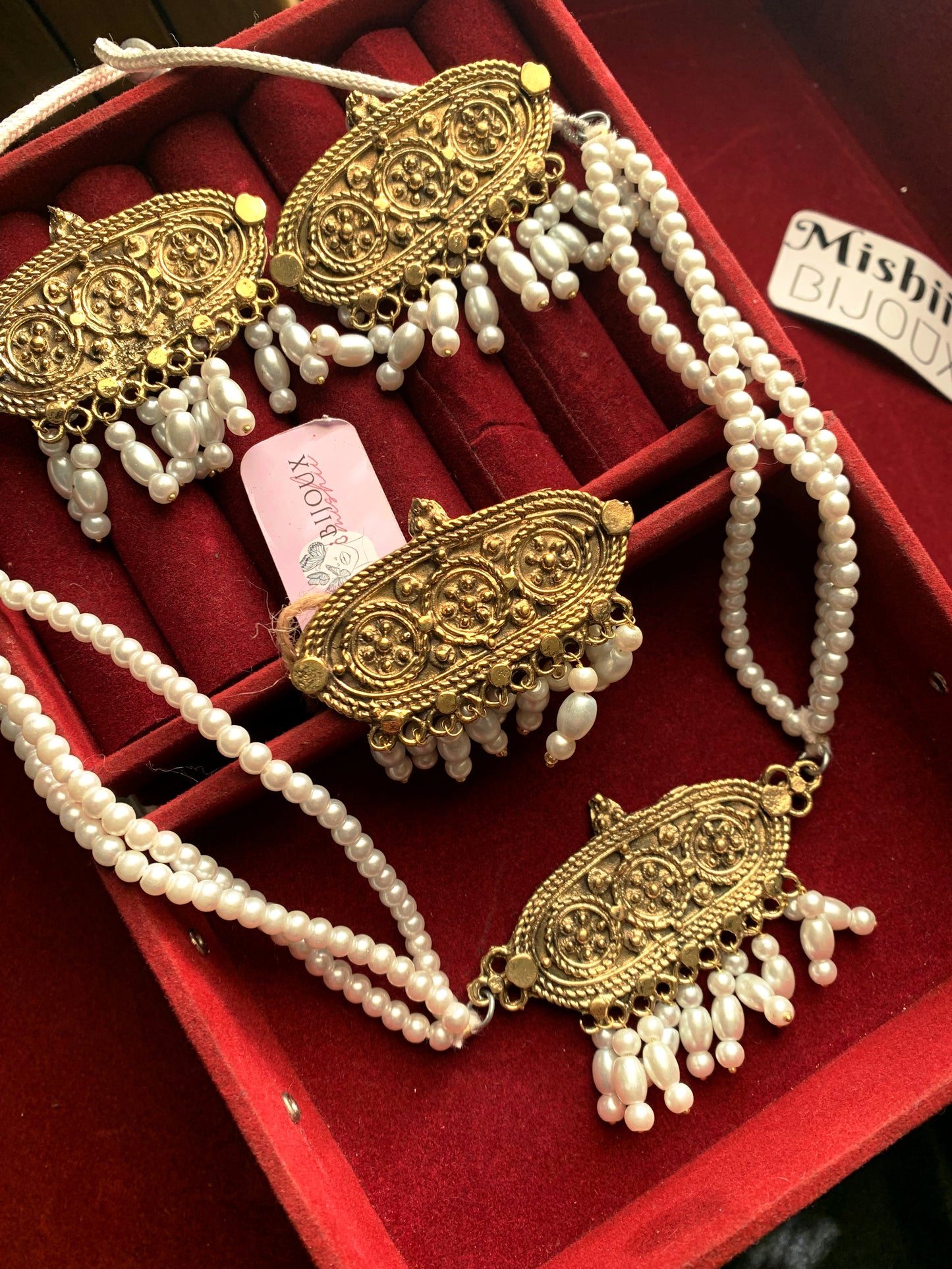 Tribal Pearls Choker Set KR-304
