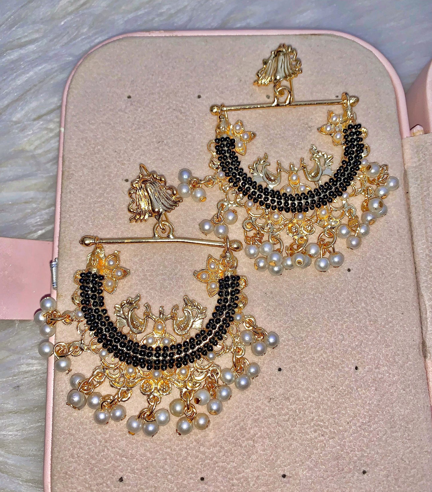 Mor Black Earrings ER-705