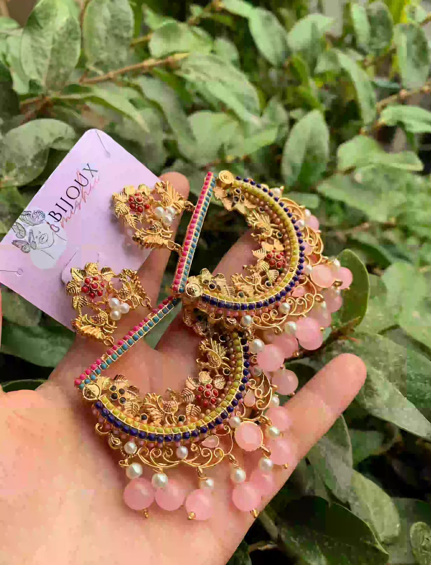 Mor Jhumkay Pink ER-105