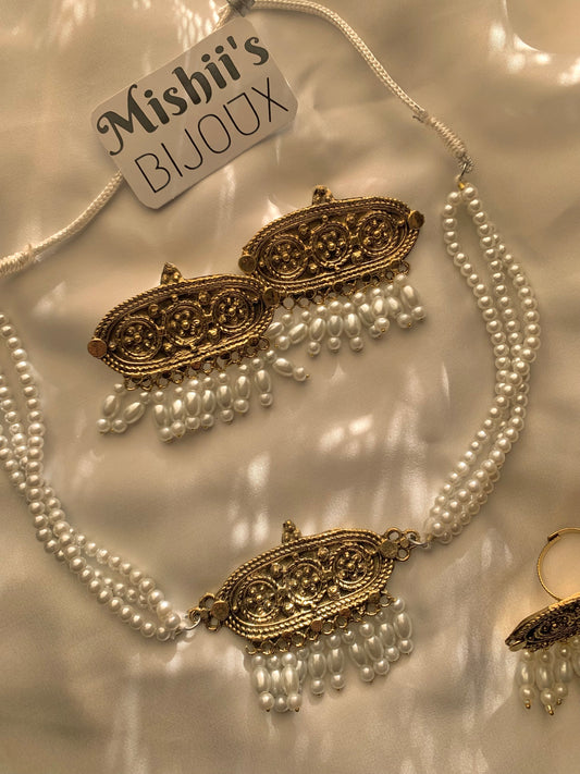 Unique Pearl Choker Set KR-304