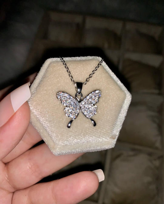 Butterfly Zircon Necklace