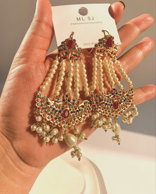 Pearls Dangler Jhumkay ER-603