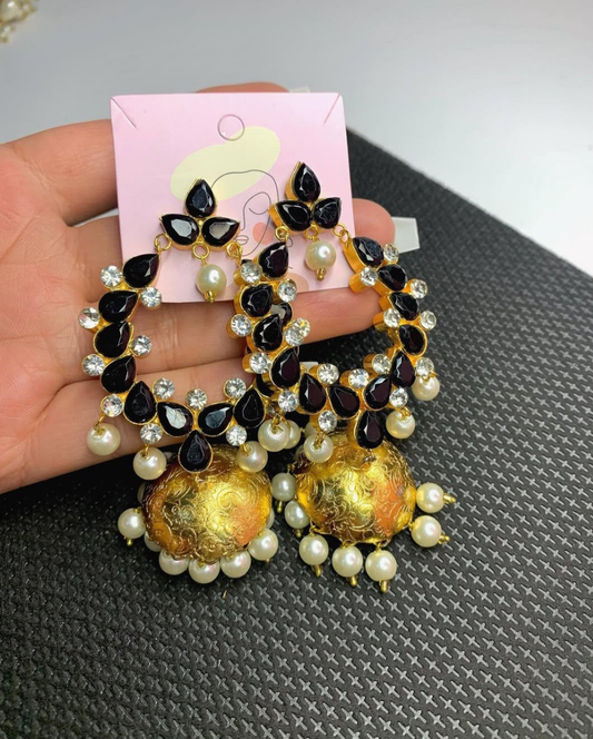 Jhumkis Black ER-602