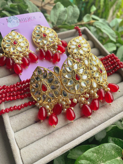 Choker Set Red KR-203