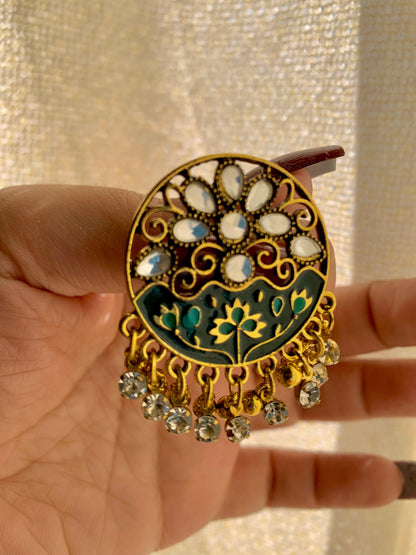 Studs Jhumki Green ER-106
